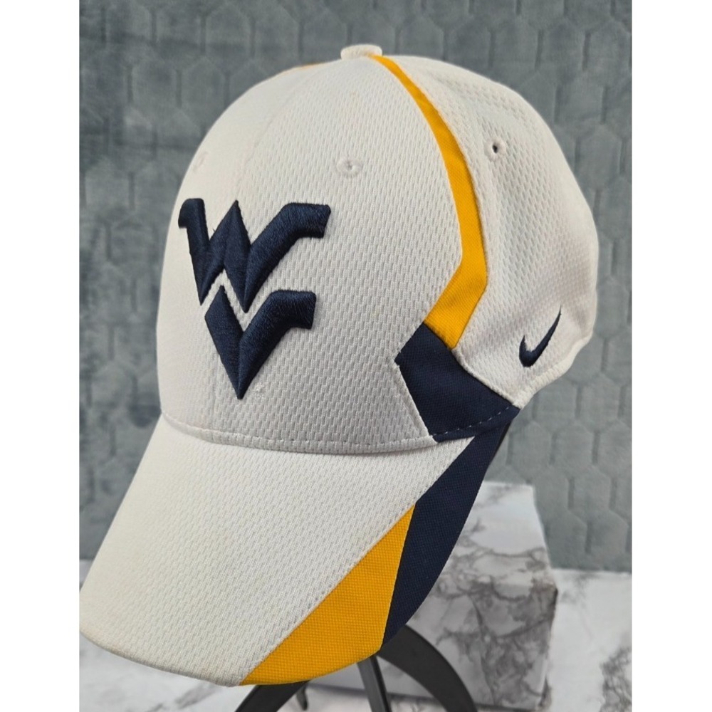 West Virginia Legacy91 Nike‎ Fitted Baseball Cap WVU Mountaineers Size M / L